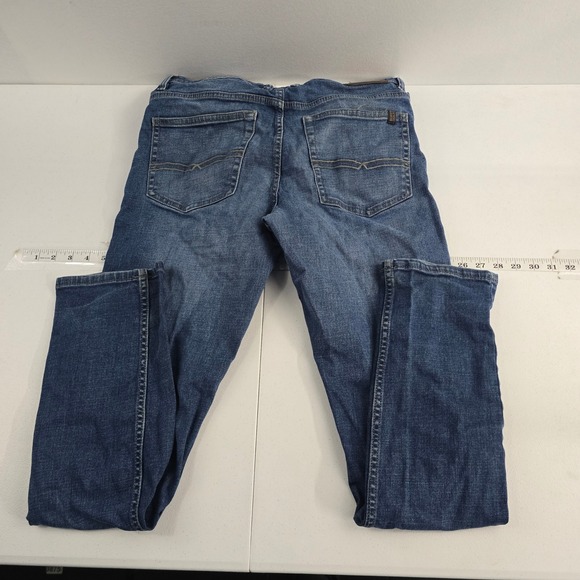 Buffalo David Bitton Jackson-X Straight‎ Stretch Mens Blue Jeans 32x34 - Picture 2 of 9